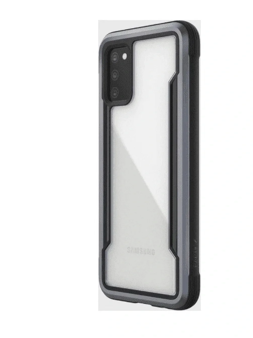 Shield Protective Case for Samsung A02s - Black & Clear